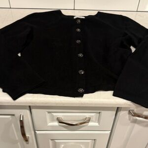 Black Button-Up Cardigan